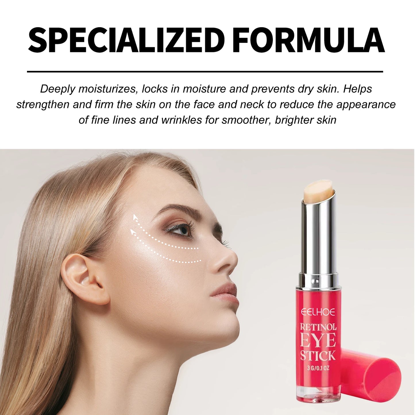 "Retinol Eye Cream | Anti-Wrinkle & Brightening Formula"